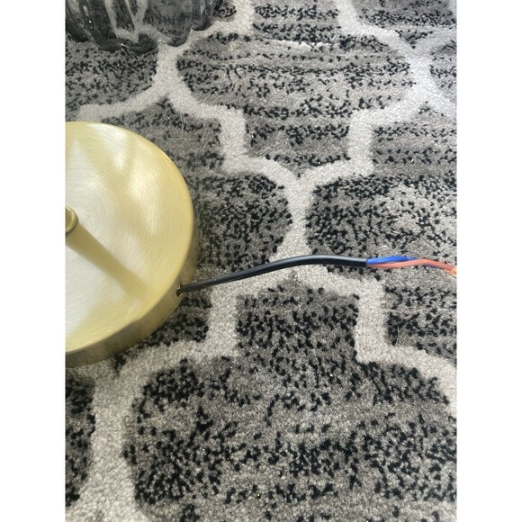 Sconce Tulip Shaped Smoked Colored Glass Shade Hard Wired Light Lamp - Picture 10 of 16